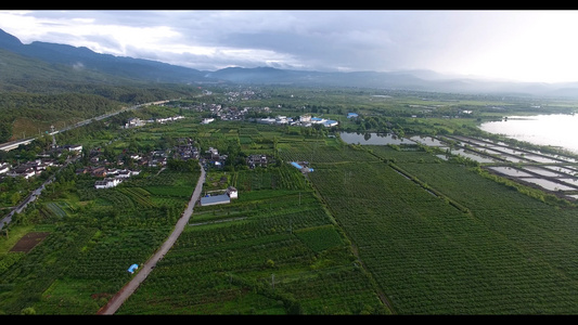 4K航拍云南种植基地视频