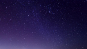 美丽的星光夜空中运动时间的流逝18秒视频