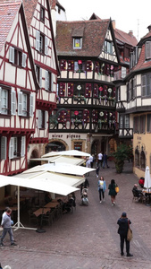 法国著名旅游城市斯特拉斯堡城市建筑延时视频欧洲建筑视频