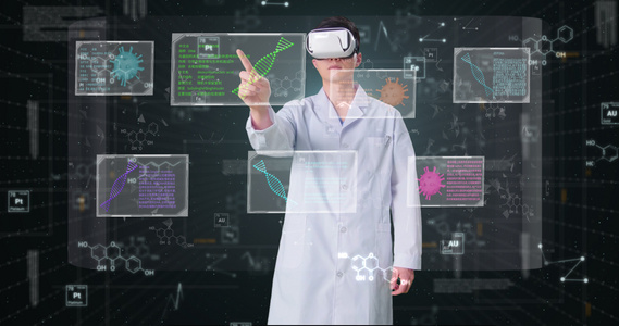VR虚拟现实医生医疗视频模板视频