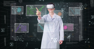 VR虚拟现实医生医疗视频模板32秒视频