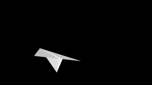 纸飞机透明通道10秒视频