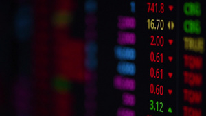 股票市场监控屏幕同时公开市场交易在线买卖股票商业经济24秒视频