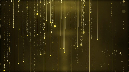 金色光效粒子雨光效视频元素视频