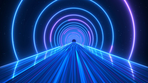 元宇宙隧道时空隧道穿梭动画40秒视频