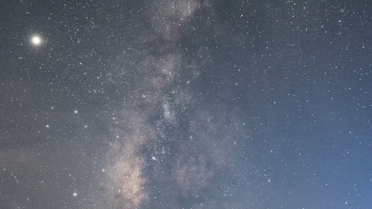 4k延时夜景星空银河素材视频