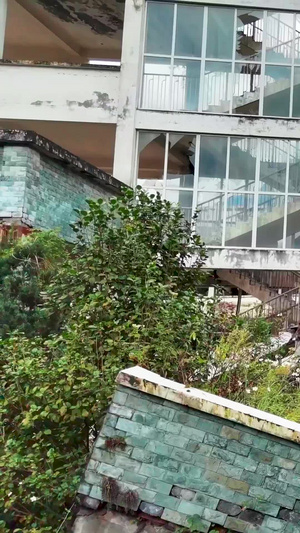 爱国主义教育基地四川汶川大地震漩口中学遗址素材合集44秒视频