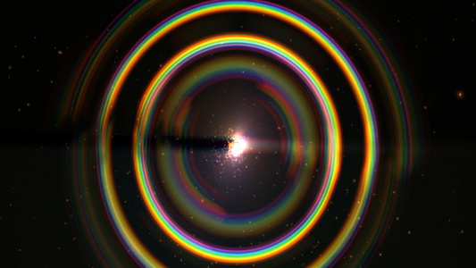 七彩光圈粒子视频视频