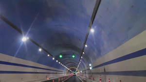 4K高速山底隧道行车驾驶视角素材34秒视频