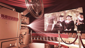 创意放映机毕业回忆AE模板88秒视频