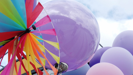 儿童节风车气球视频