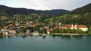 德国罗塔赫埃根巴伐利亚的泰根湖31秒视频