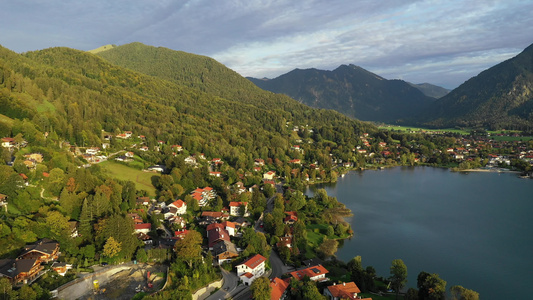 德国泰根塞位于德国罗塔赫埃根巴伐利亚的泰根湖Lake视频