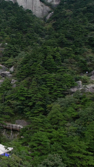 航拍5A安徽安庆天柱山风景区通天谷景点视频旅游度假51秒视频