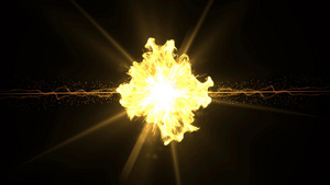 金色粒子碰撞5秒视频