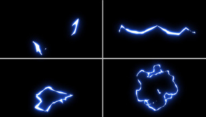 mg动态闪电雷电闪光视频元素5秒视频