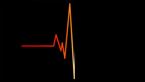 心脏心心血管红心波形20秒视频