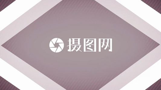 箭头三角形交错logo展示片头会声会影X10模板视频