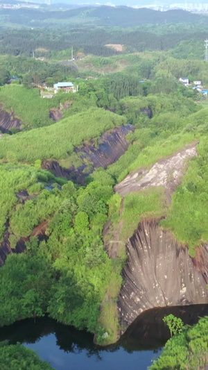 航拍湖南郴州高椅岭自然风光9秒视频