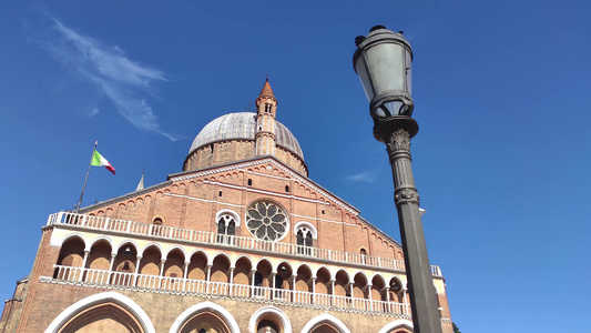 在意大利的帕图阿2拍摄圣蚂蚁大教堂视频