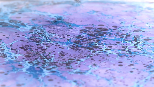 ebru紫紫和蓝漆美丽的抽象模式视频