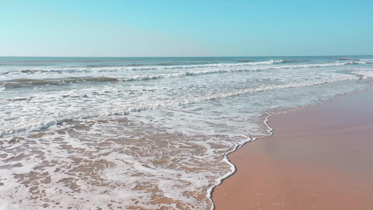 4K实拍海浪沙滩自然风景视频视频