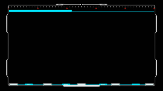 全息科技透明边框视频素材视频