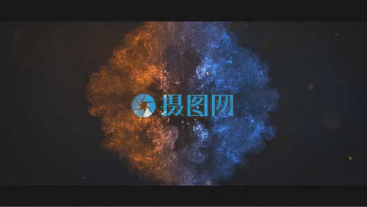 史诗光效流体动画标志展示AEcc2015模板视频
