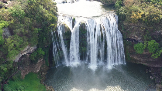 贵州黄果树大瀑布航拍视频视频