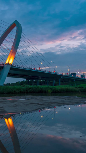 西安西咸国家级新区镐京大桥延时沣东新城6秒视频