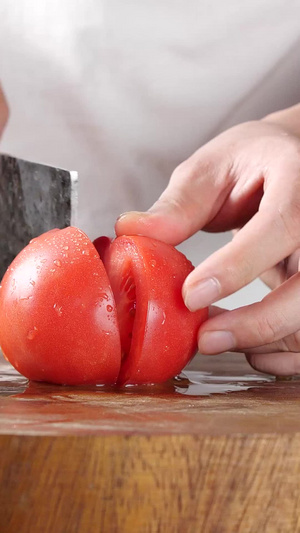  切西红柿 切番茄38秒视频