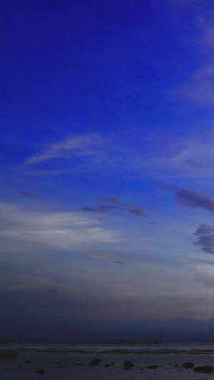 珠海海边日出彩霞艺术渲染9秒视频