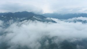 商洛北阳山雨后云海航拍47秒视频