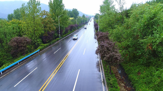 城市公路航拍视频