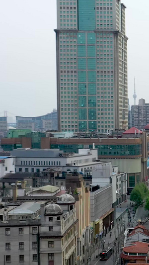 航拍武汉老汉口街景航拍中国16秒视频