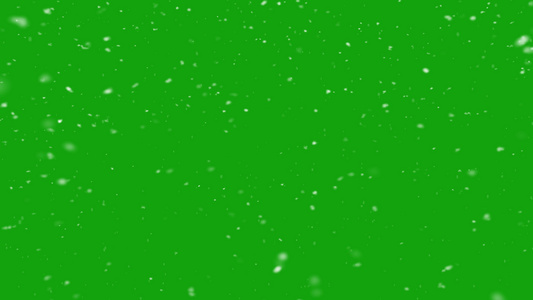 下雪绿幕抠像特效素材视频