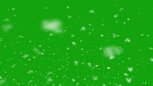下雪绿幕抠像特效素材10秒视频