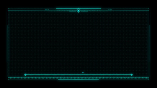 HUD科技信息面板边框视频