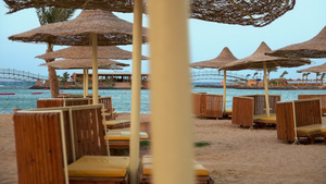 清澈的海景美丽埃及海岸线风景25秒视频