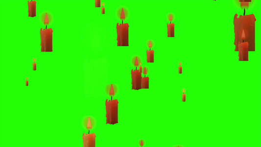 移动蜡烛无缝环的动画背景视频