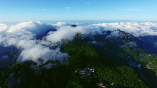 云上黄山航拍视频