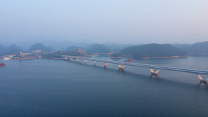 4K航拍杭州千岛湖景区20秒视频