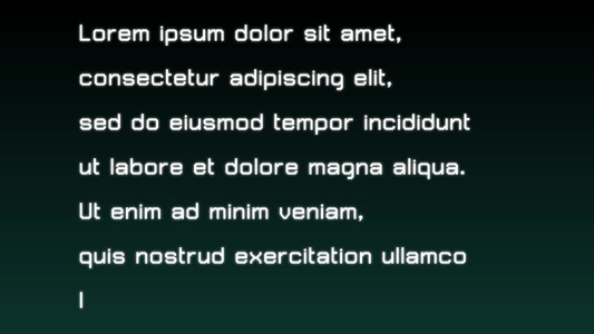 创建了数字文本loremipsum监测背景动画视频