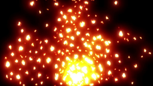 火火焰抽象粒子运动10秒视频
