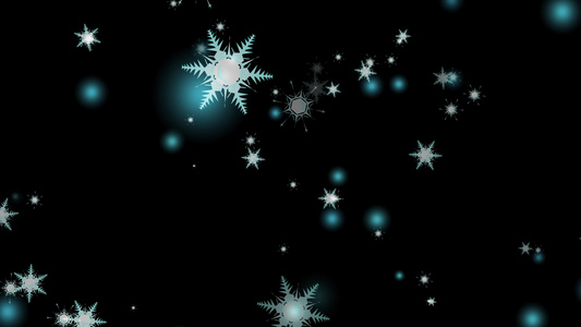 圣诞节和圣诞节前夕的冰雪花落下冰钻石灰尘微粒元素灯光视频