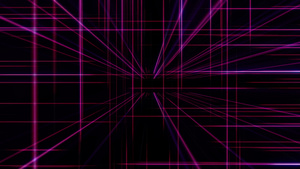 空间中的3d直线neon立方体15秒视频