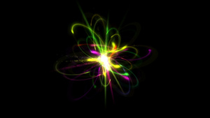 原子抽象粒子颜色16秒视频
