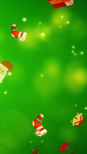 唯美梦幻圣诞礼物粒子圣诞节背景视频舞台背景视频40秒视频