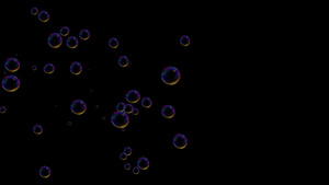 空间中的泡泡肥皂背景20秒视频