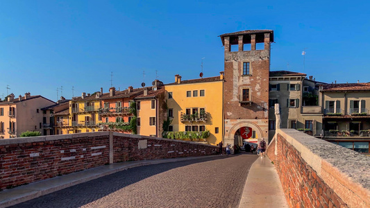 意大利著名旅游城市维罗纳城市实拍视频